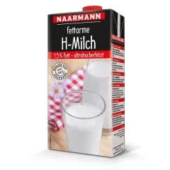 Naarmann Mleko UHT 1,5% tłuszczu 1L 1 litr pojedyncza zakrętka tetrapack
